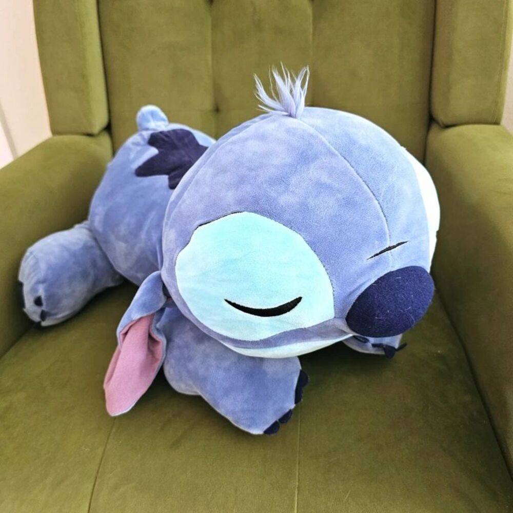 Large Disney Lilo & Stitch Sleeping Stitch Cuddleez Plush Squishy Pillow 25"